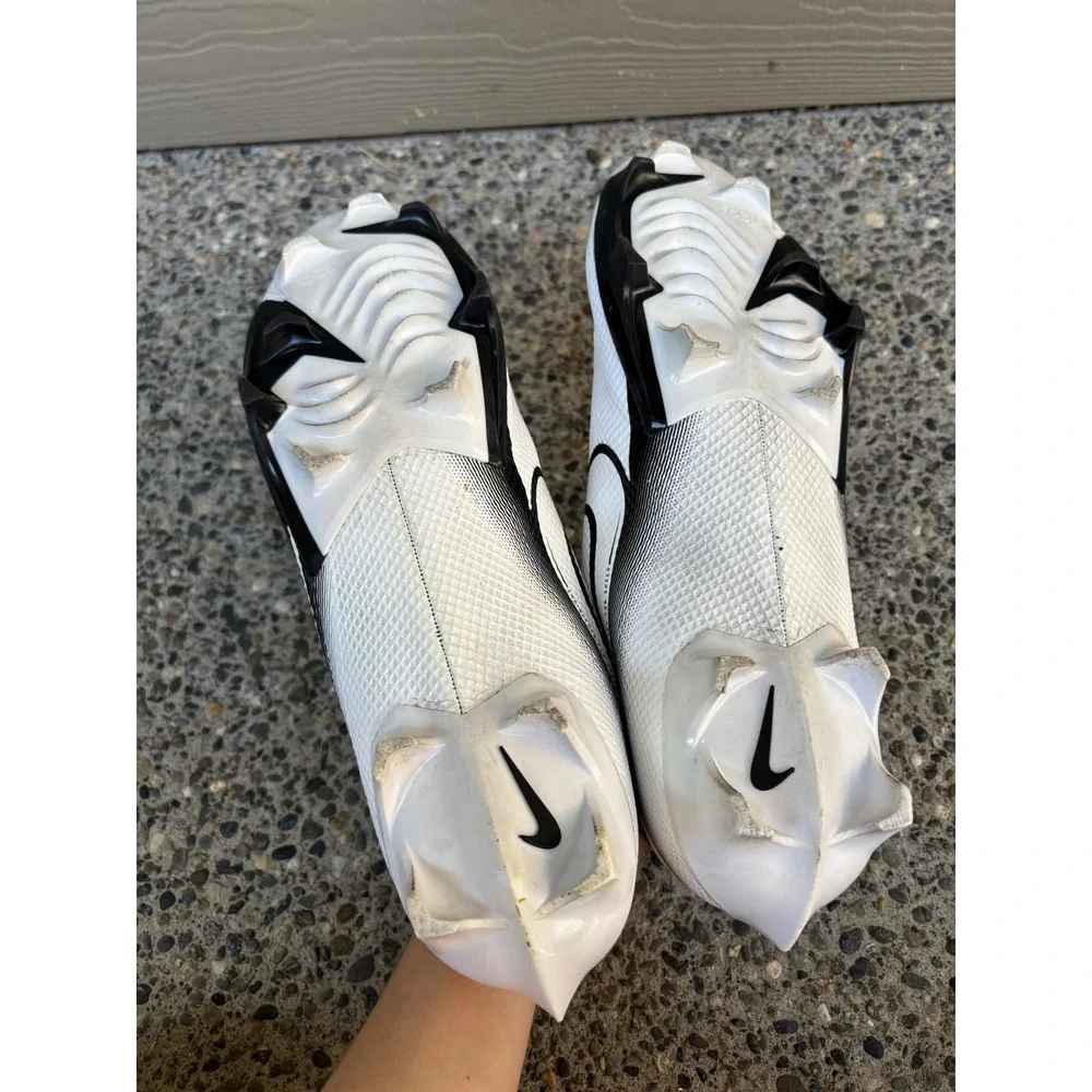 Nike Vapor Edge Speed 360 Mens Football Cleats White Black CD0082-100 Size 12